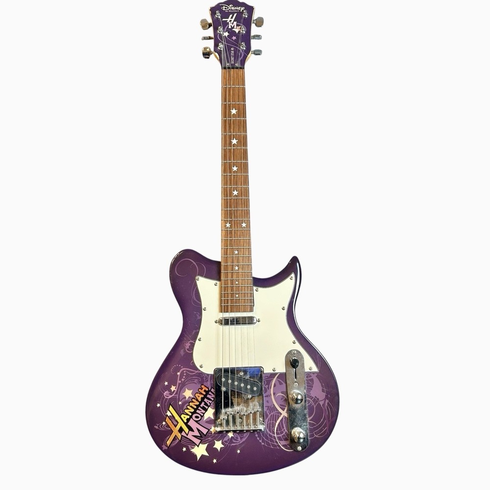 Y2K Disney HANNAH MONTANA Washburn Secret Star Purple Guitar - READ